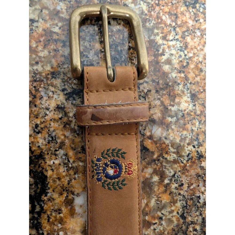 Vintage Leather Polo Ralph Lauren Belt Size 34